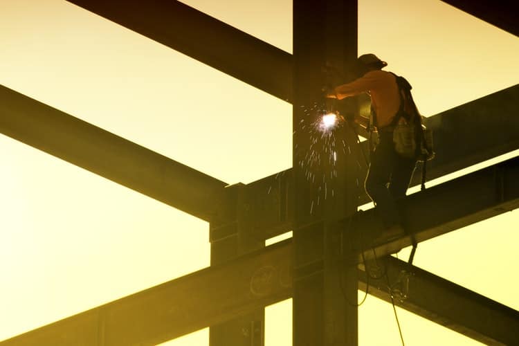 welding outdoors