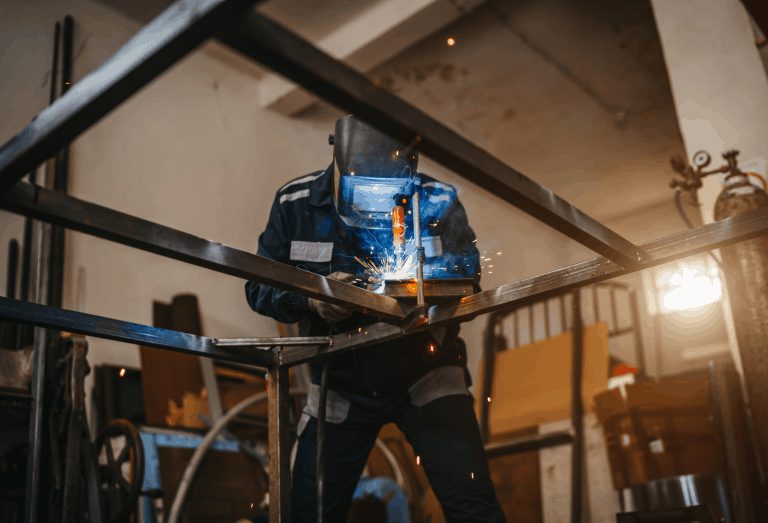 a welder working