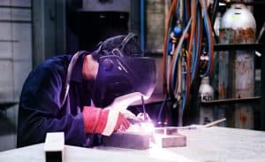 a welder working