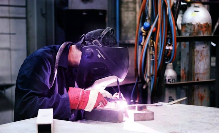 a welder working